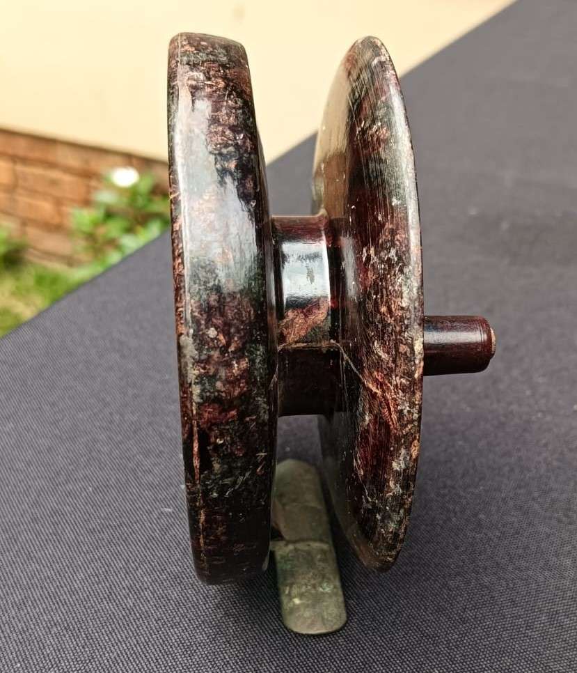 Vintage 1930s ELO Birkbys England Bakelite Fly Fishing Reel with Two Handles