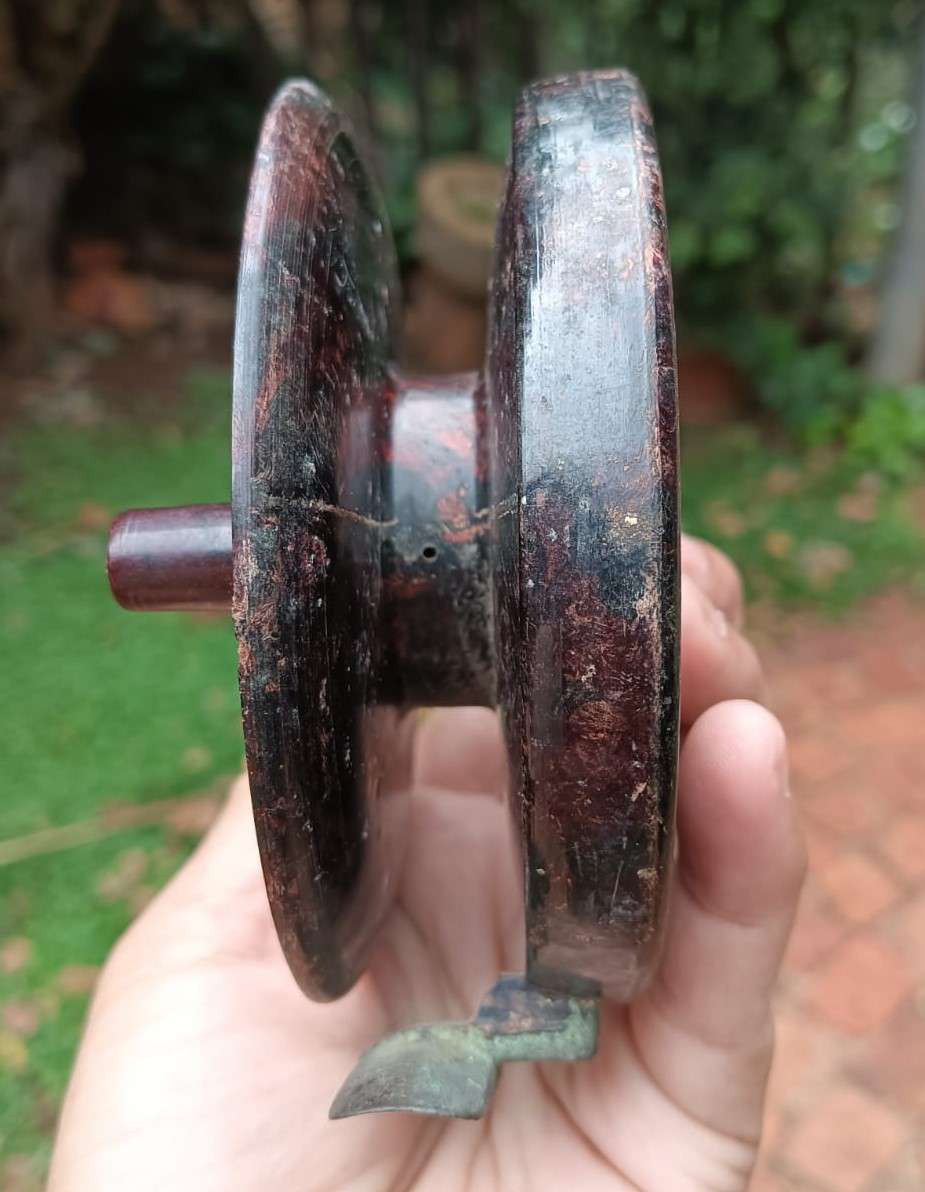 Vintage 1930s ELO Birkbys England Bakelite Fly Fishing Reel with Two Handles