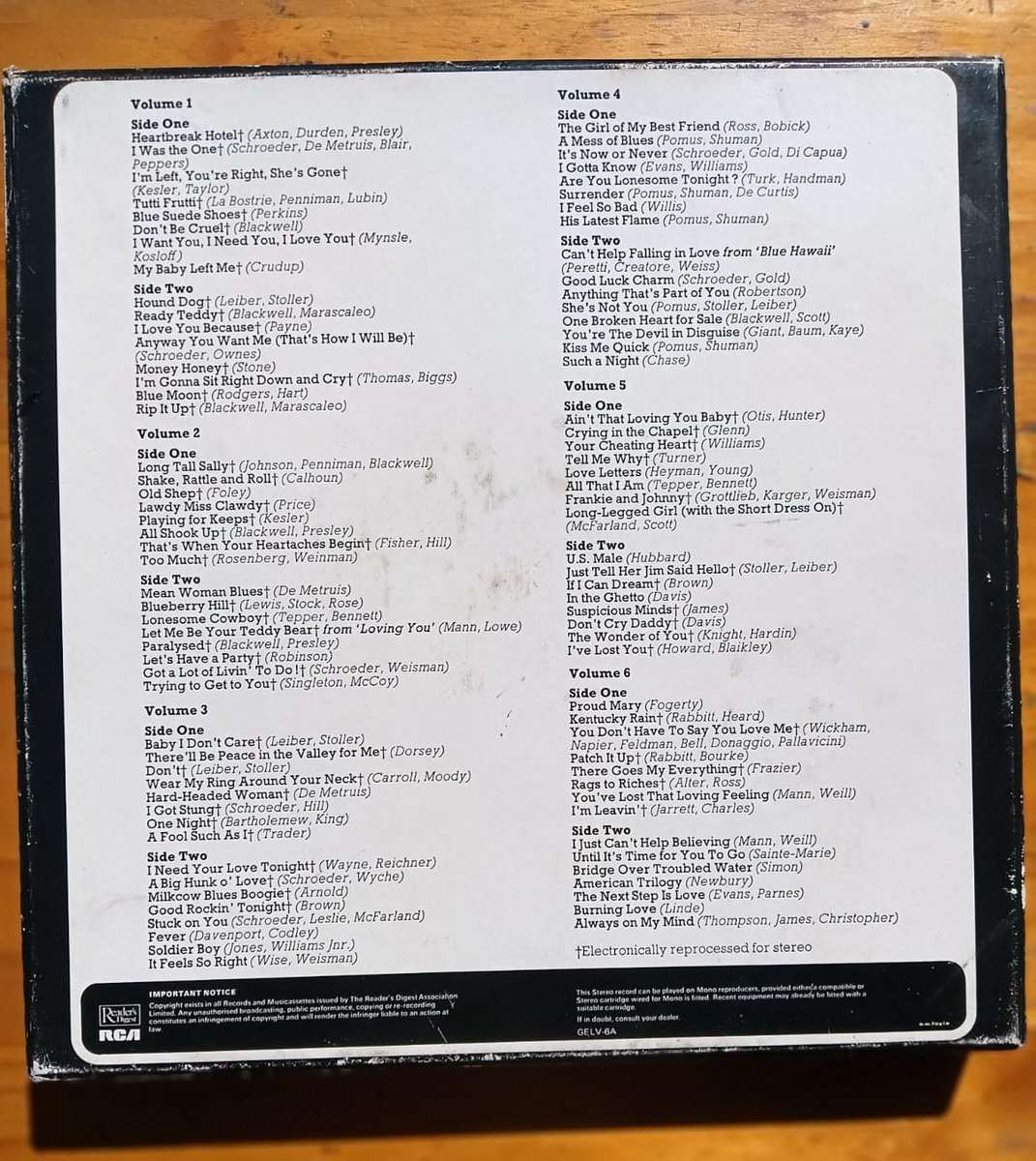 Elvis Presley Greatest Hits 7 Vinyl Record Boxed Set Good Condition