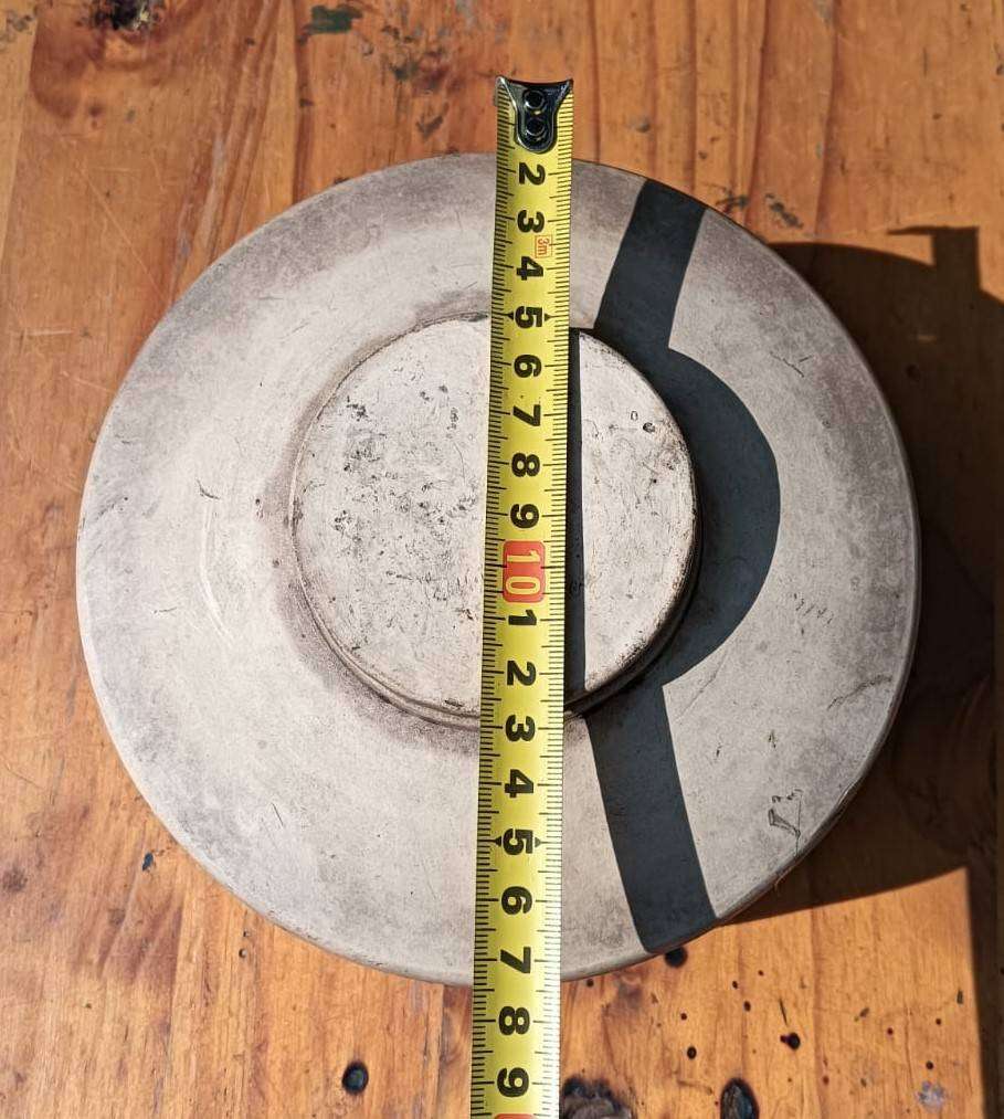 Antique Mid 1800s Stoneware Container with Rarely Seen Grooved Screw On Stoneware Lid