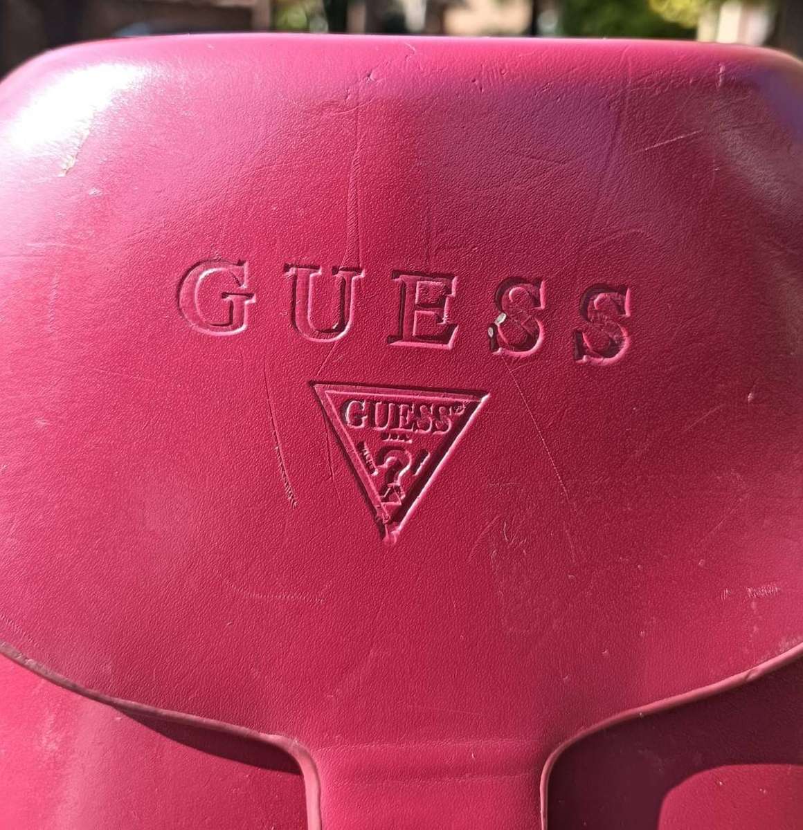 Vintage 1990s Guess Burgundy Mini Snapon Handbag or Backpack