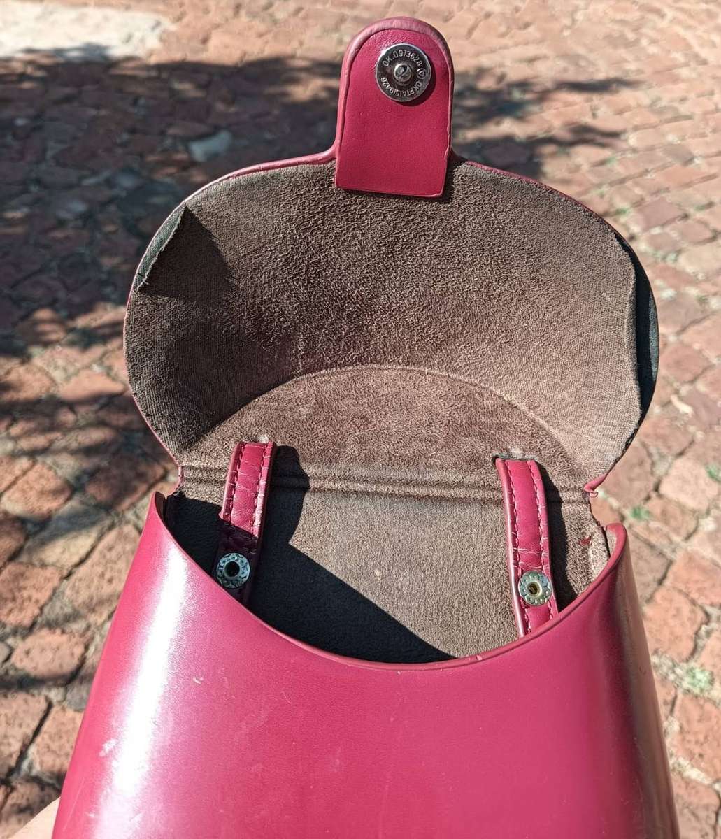 Vintage 1990s Guess Burgundy Mini Snapon Handbag or Backpack