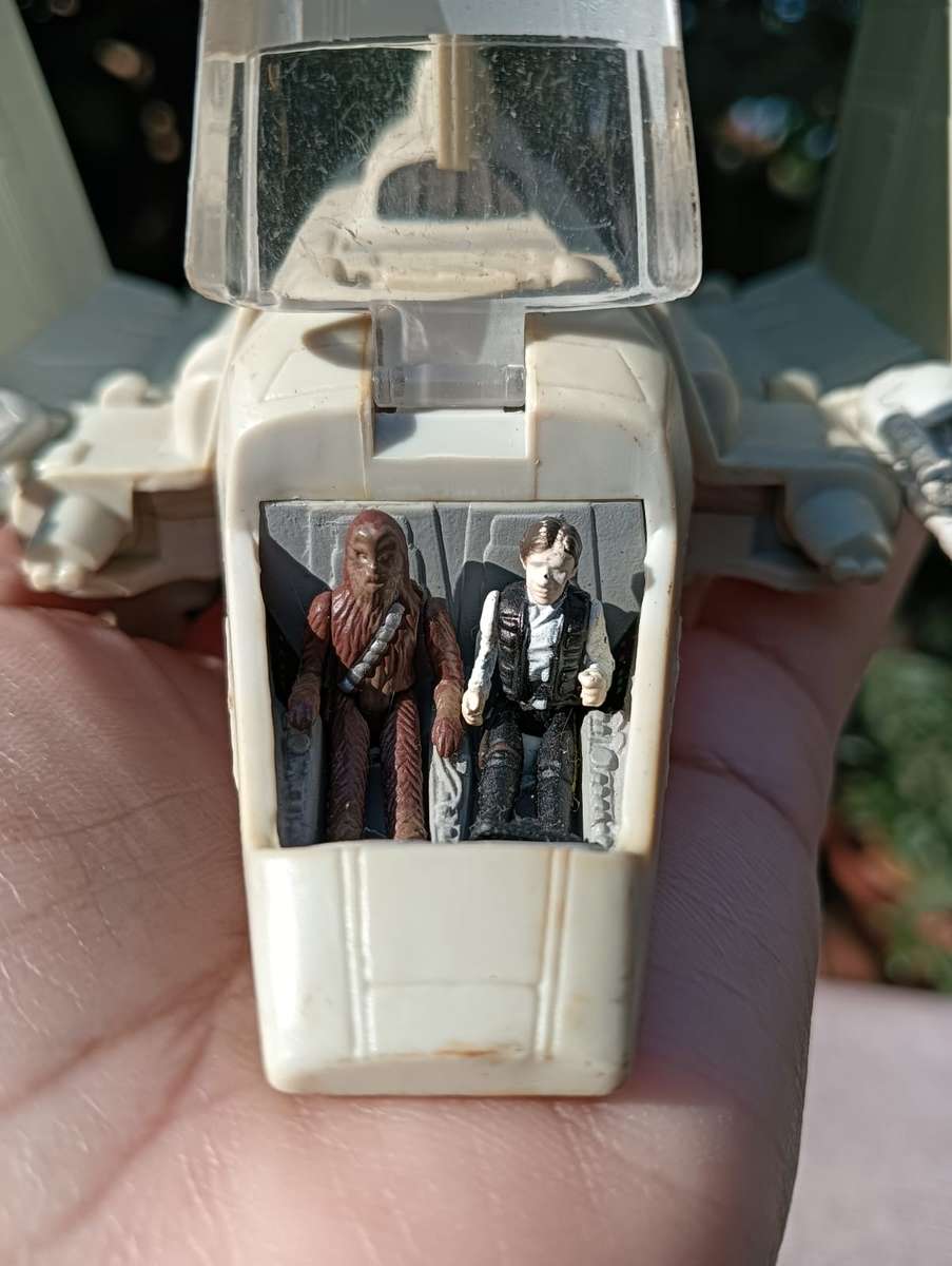 Star Wars 1995 Galoob Action Fleet Imperial Shuttle Tyderium with Han Solo and Chewbacca