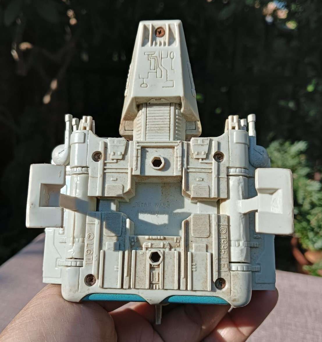 Star Wars 1995 Galoob Action Fleet Imperial Shuttle Tyderium with Han Solo and Chewbacca