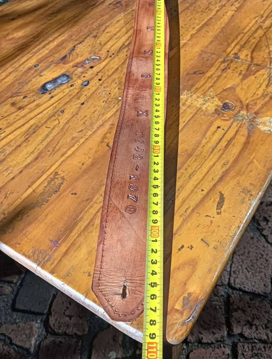 Jimi Hendrix Leather Belt - 108cm Long 6 cm Wide