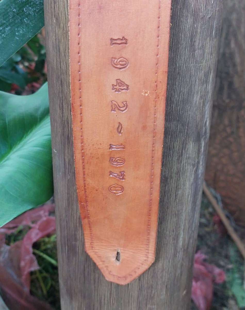 Jimi Hendrix Leather Belt - 108cm Long 6 cm Wide