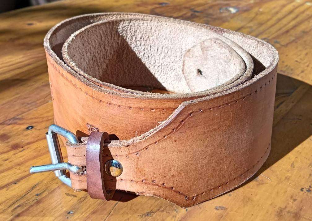 Jimi Hendrix Leather Belt - 108cm Long 6 cm Wide