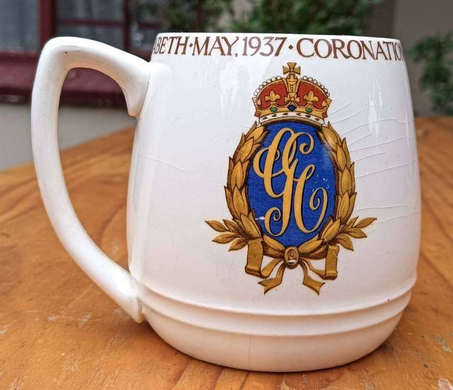 A 1937 King George VI (Wartime King) Coronation Mug in Good Condition