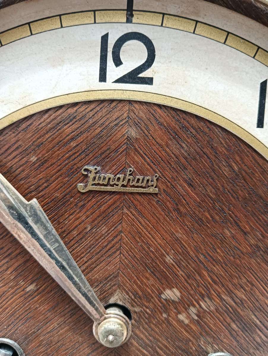 Junghans German Mantel Clock from 1938 - W278 Movement - Working! - Winding Key!