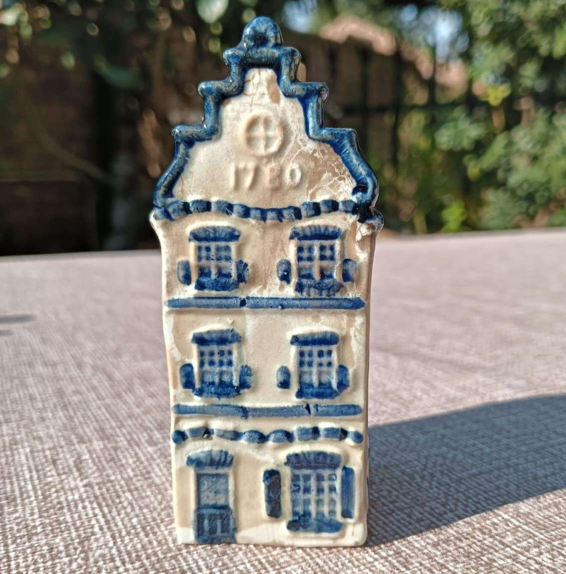 Royal Delft Blue KLM House No 3 with Suncross Widow Embossed Marked 1780 Below - Rare Early Number!