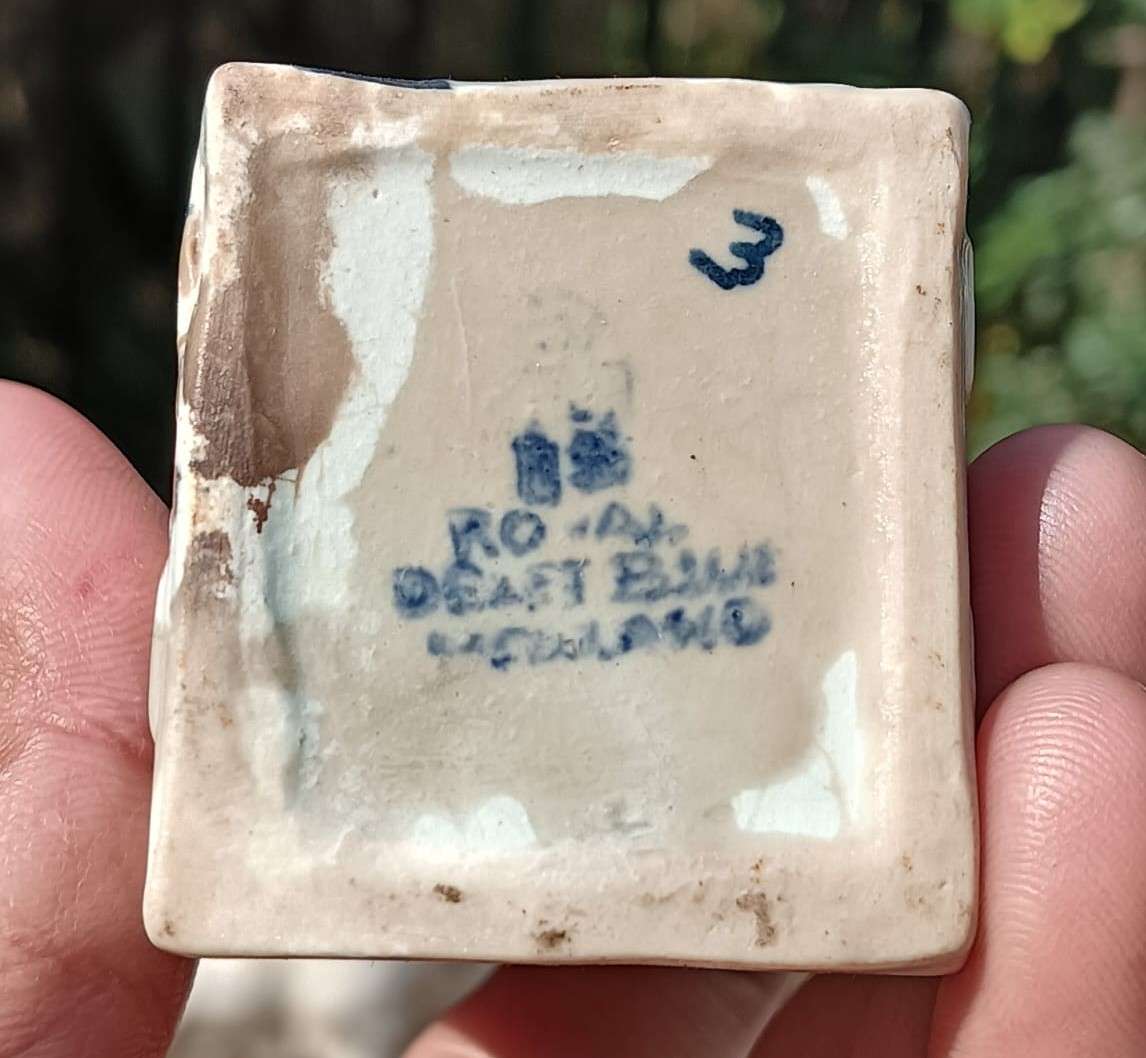 Royal Delft Blue KLM House No 3 with Suncross Widow Embossed Marked 1780 Below - Rare Early Number!