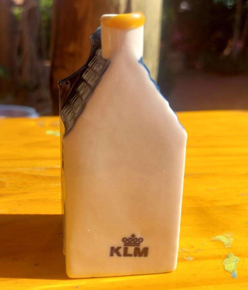 Royal Delft Blue KLM House No 36 - Still Liqueur Inside!  A 17th Century home Still Standing!