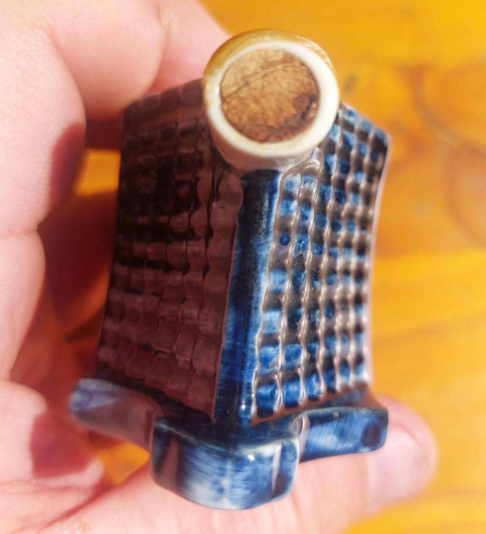 Royal Delft Blue KLM House No 36 - Still Liqueur Inside!  A 17th Century home Still Standing!