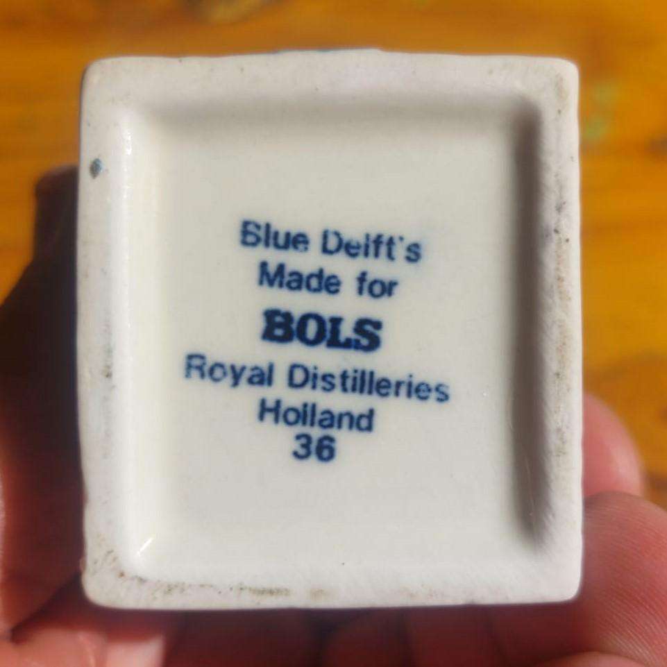 Royal Delft Blue KLM House No 36 - Still Liqueur Inside!  A 17th Century home Still Standing!