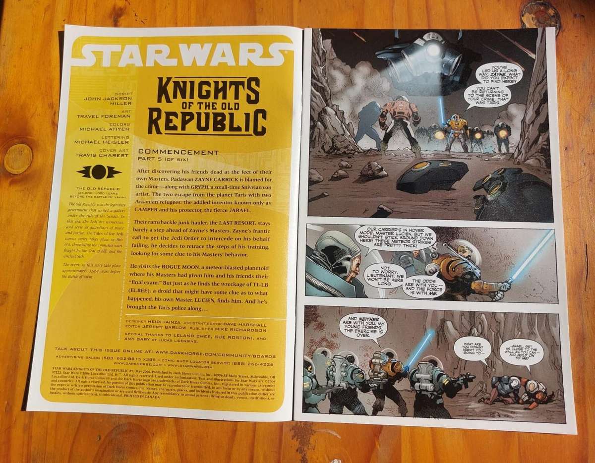 Star Wars Dark Horse 2006 Knights of the Old Republic Comic No 5 In Excellent Condition