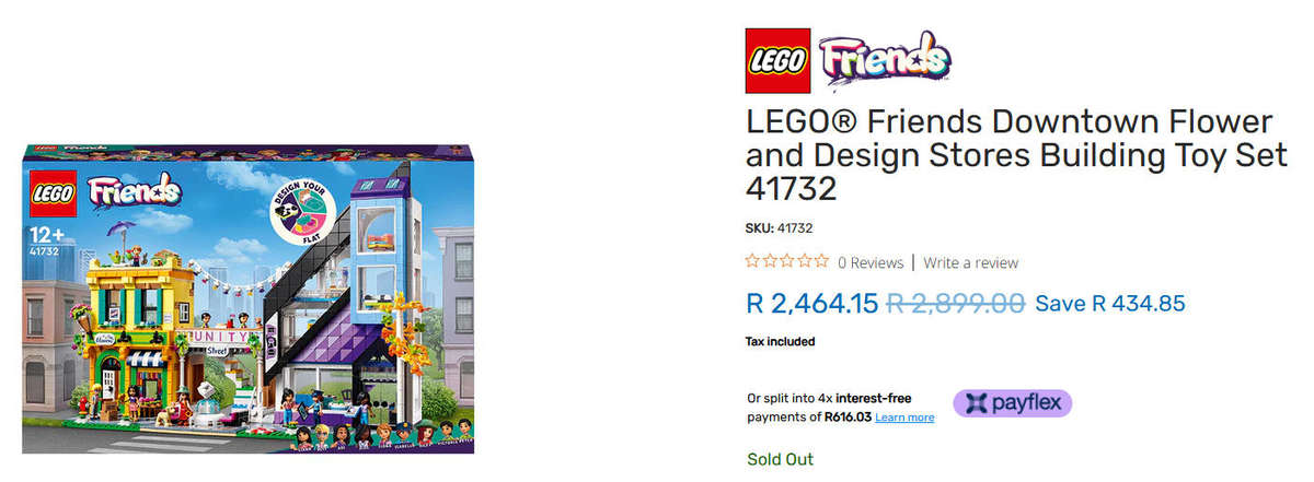 Lego Friends Downtown Flower and Design Store 41732 - Incomplete  4 Minifigures Included