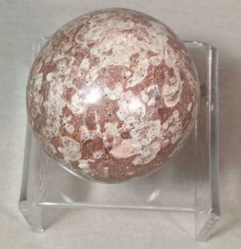 Captivating Leopard Skin Spotted Jasper Sphere 7cm Diameter 0.45kg