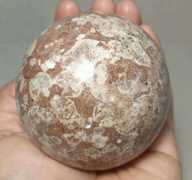 Captivating Leopard Skin Spotted Jasper Sphere 7cm Diameter 0.45kg
