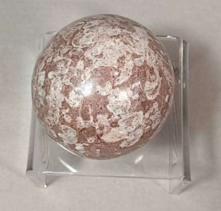Captivating Leopard Skin Spotted Jasper Sphere 7cm Diameter 0.45kg