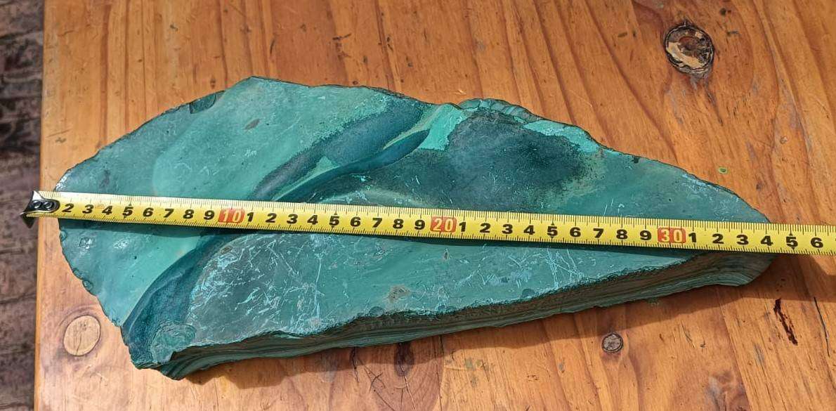 Huge 6.9kg Malachite Slab with Mesmorizingly Beautiful Banded Patterns