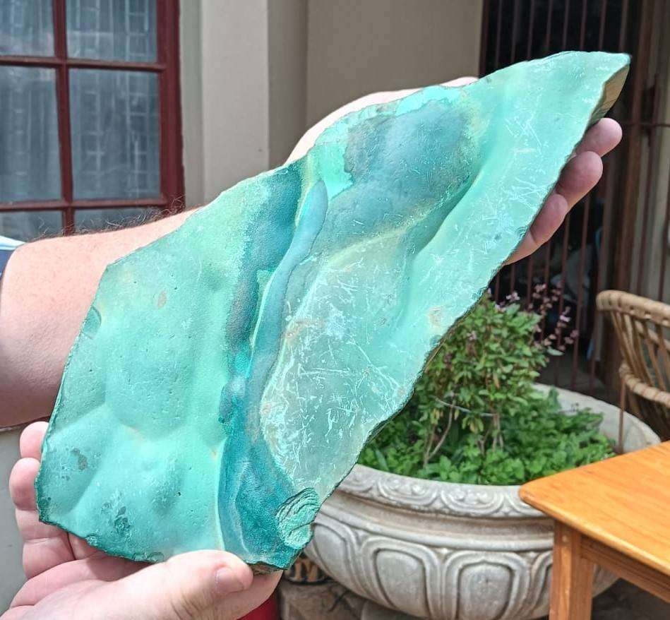 Huge 6.9kg Malachite Slab with Mesmorizingly Beautiful Banded Patterns