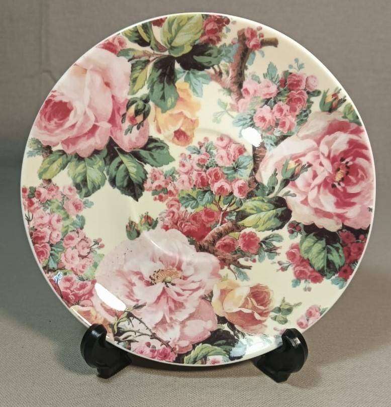 MAXWELL & WILLIAMS RAMBLING ROSE CHINTZ PATTERN 2002 TEASET FOR ONE IN GOOD CONDITION