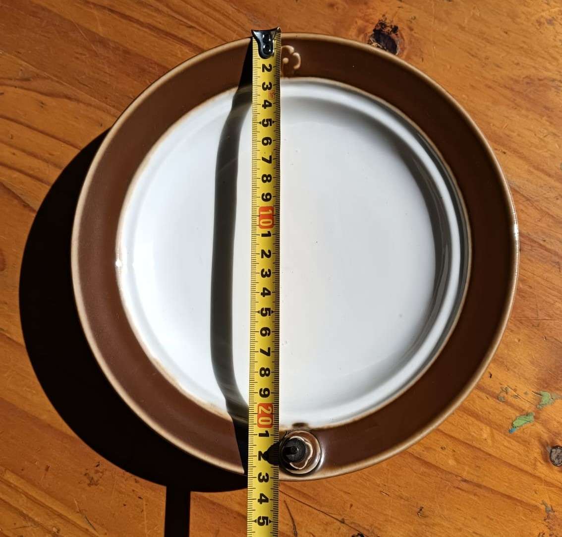 Rare Antique (c1854-1918) Mehun Charles Pillivuyt & Co (C.P. & Co) France Ceramic Food Warming Plate