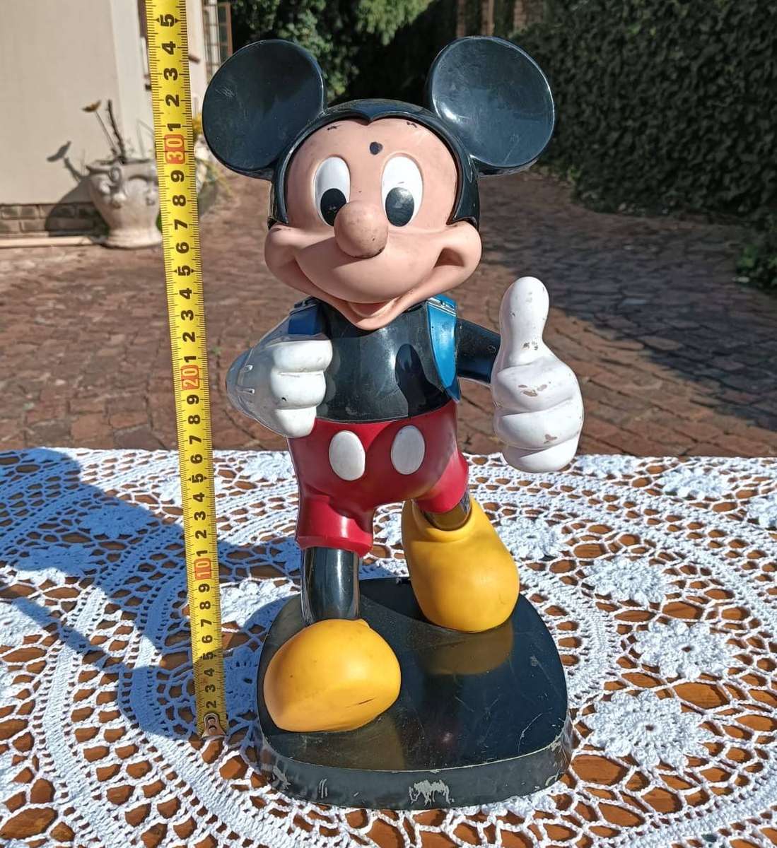 Disney Mickey Mouse 1986 Tyco Blue Backpack Telephone Base No Phone