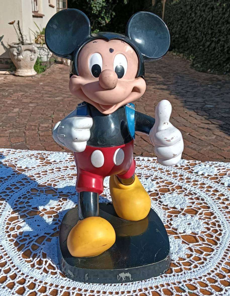 Disney Mickey Mouse 1986 Tyco Blue Backpack Telephone Base No Phone