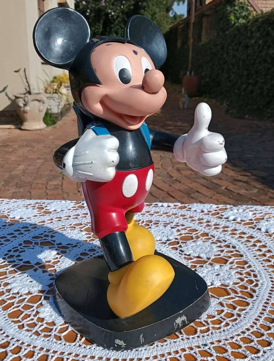 Disney Mickey Mouse 1986 Tyco Blue Backpack Telephone Base No Phone