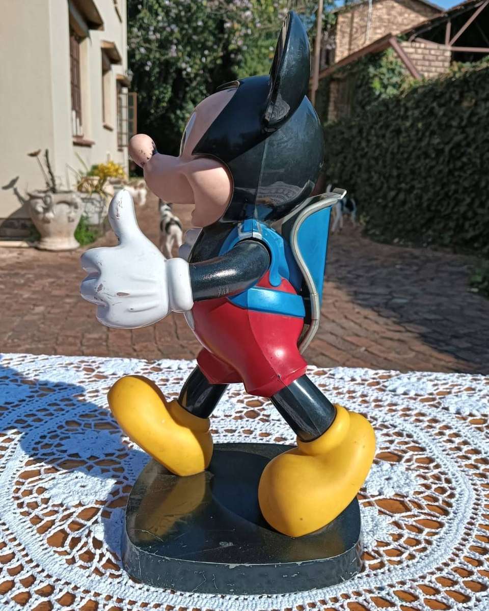 Disney Mickey Mouse 1986 Tyco Blue Backpack Telephone Base No Phone