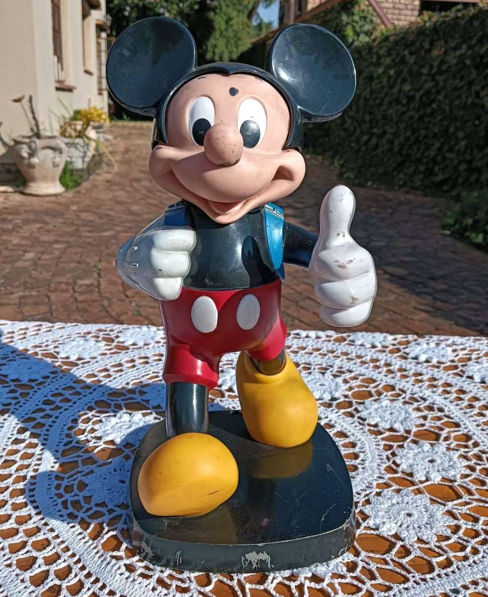 Disney Mickey Mouse 1986 Tyco Blue Backpack Telephone Base No Phone
