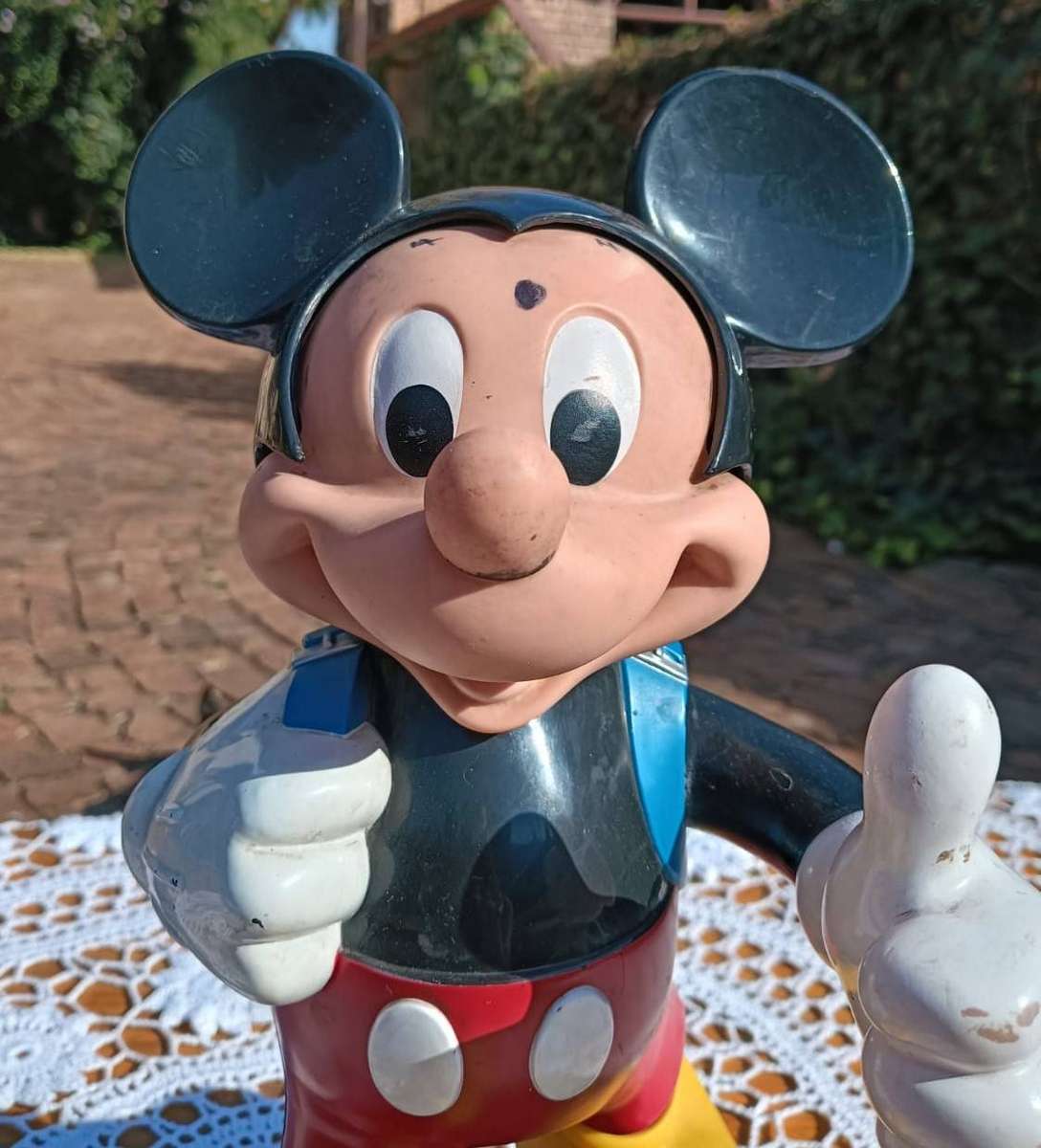 Disney Mickey Mouse 1986 Tyco Blue Backpack Telephone Base No Phone