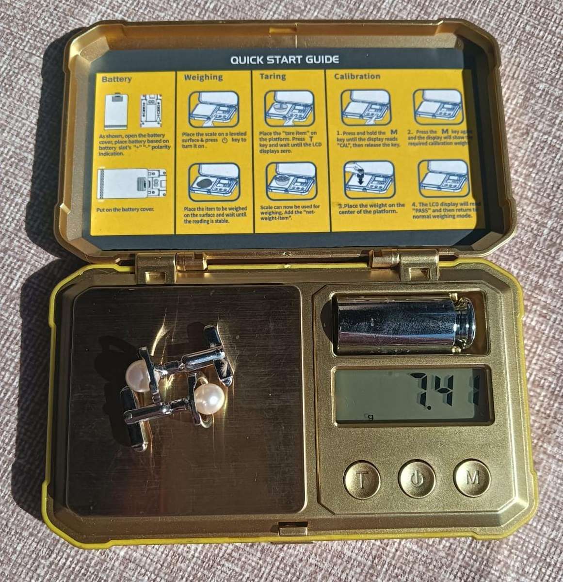 Mikimoto Japan 8mm Pearl Sterling Silver Cufflinks 7.4g