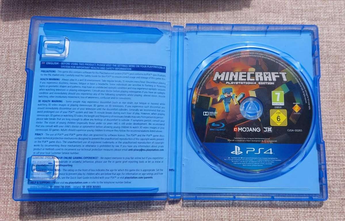 Minecraft PS 4 Edition 2014 Sony Playstation 4 Game - 90% Google Ratings