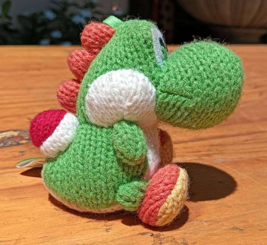 Cutest Nintendo Green Yarn Yoshi Amiibo (interactive robot buddy) Figure  2015 Discontinued Collect
