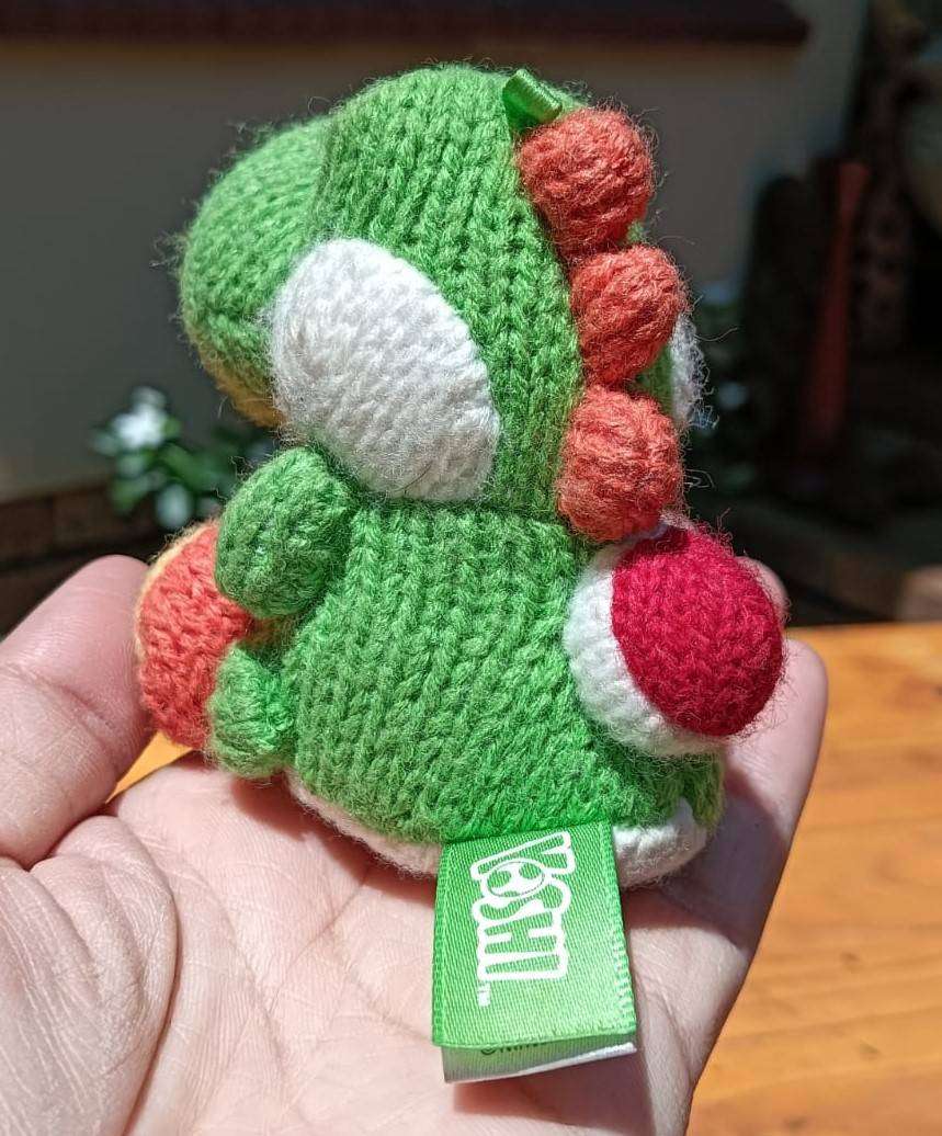 Cutest Nintendo Green Yarn Yoshi Amiibo (interactive robot buddy) Figure  2015 Discontinued Collect