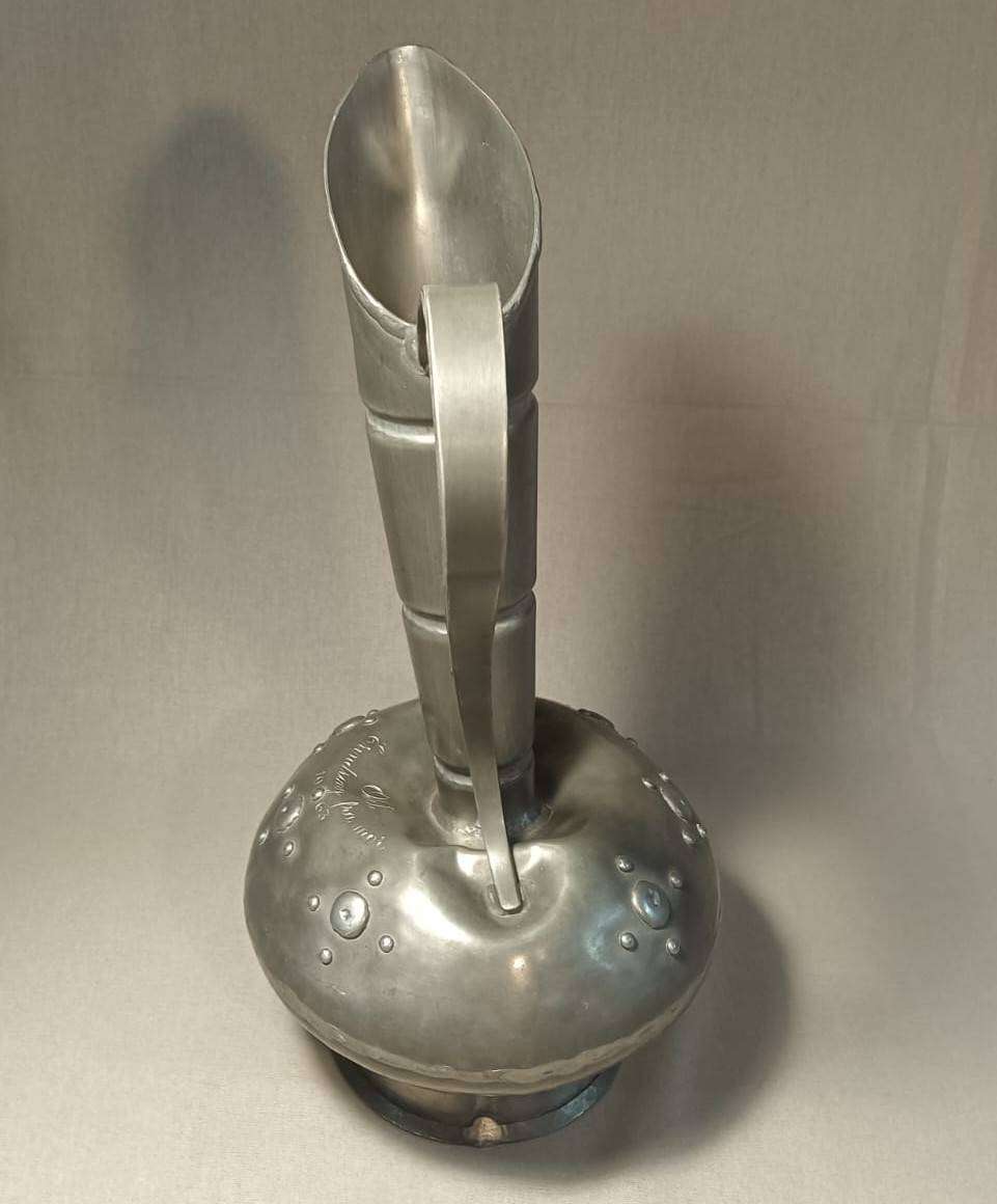 Viking Style Norge Haandarbeid Ekensteen Tinn (Pewter) Water Jug Large 36cm High