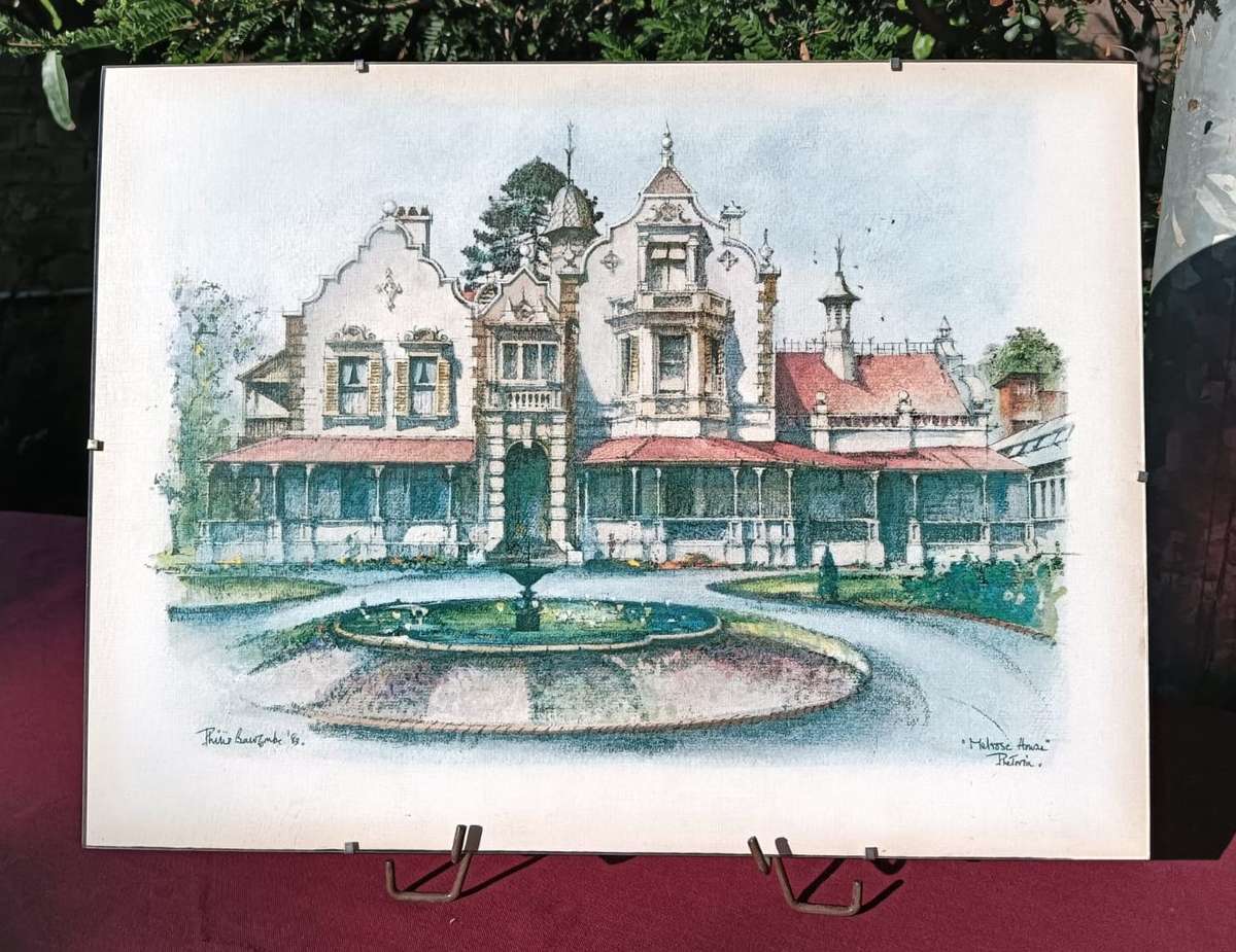 Philip Bawcombe (1906-2000) Melrose House Pretoria 1983 Lithographic Print