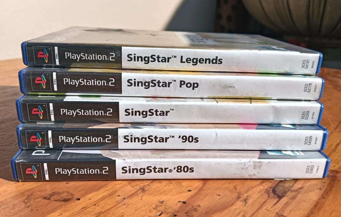 Five Singstar Sony Playstation 2 Karaoke Games