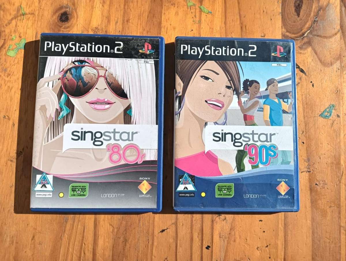Five Singstar Sony Playstation 2 Karaoke Games