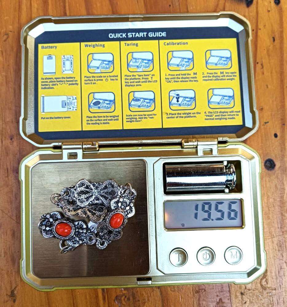 Vintage Silver Red Coral Filigree Bracelet Marked Sterling on Jump Ring Weight 19.56g