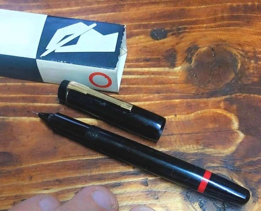 Vintage 1970s Rotring Rapidograph Technical Drawing Pen with 5 extra replacement nibs + bottle ink