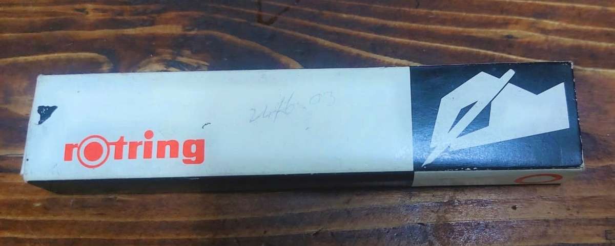 Vintage 1970s Rotring Rapidograph Technical Drawing Pen with 5 extra replacement nibs + bottle ink