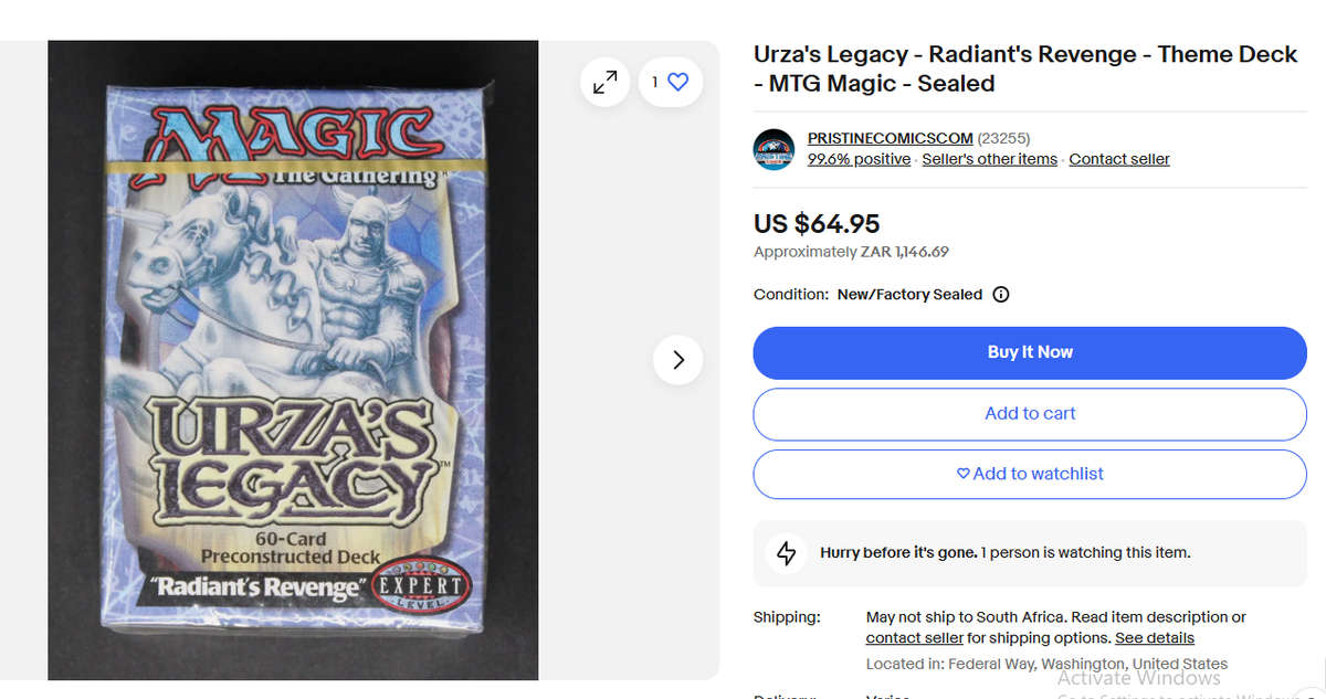 Large 370 Card Magic The Gathering Urzas Block Collection: 3 Complete Theme Packs plus extra Urzas