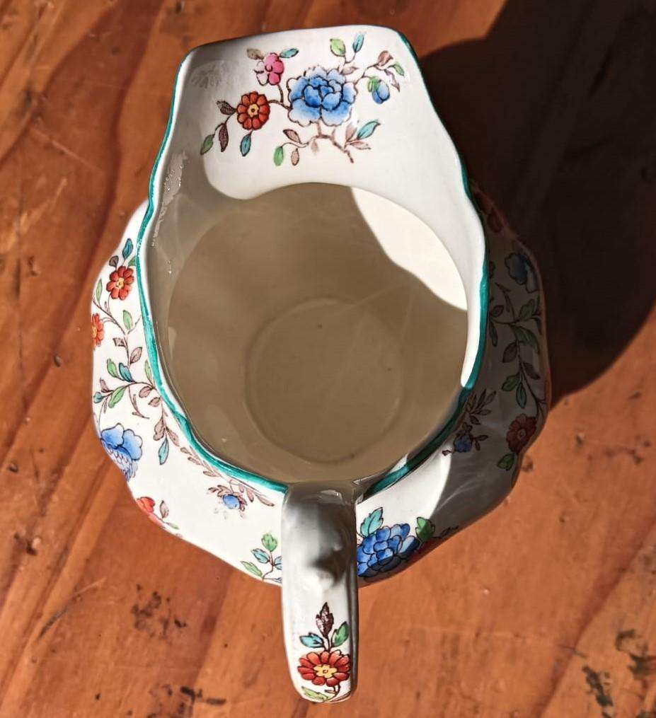 Partly Hand Painted! 1950s Copeland Spode England Audley Pattern Royal Jasmine Glazed Creamer