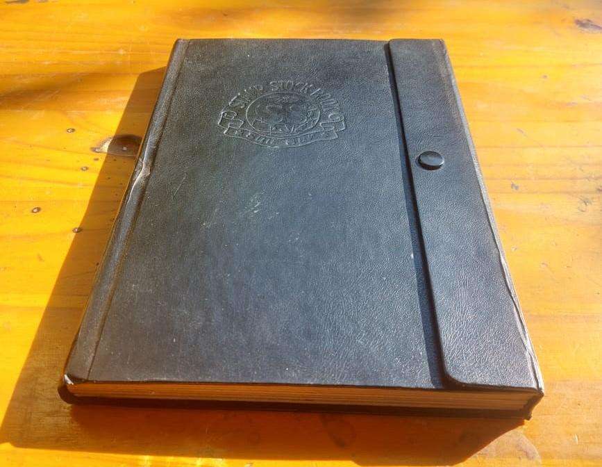 Stamp Album with Black Binding - Vintage 1970s  3rd of 3 Stamp Albums on Auction