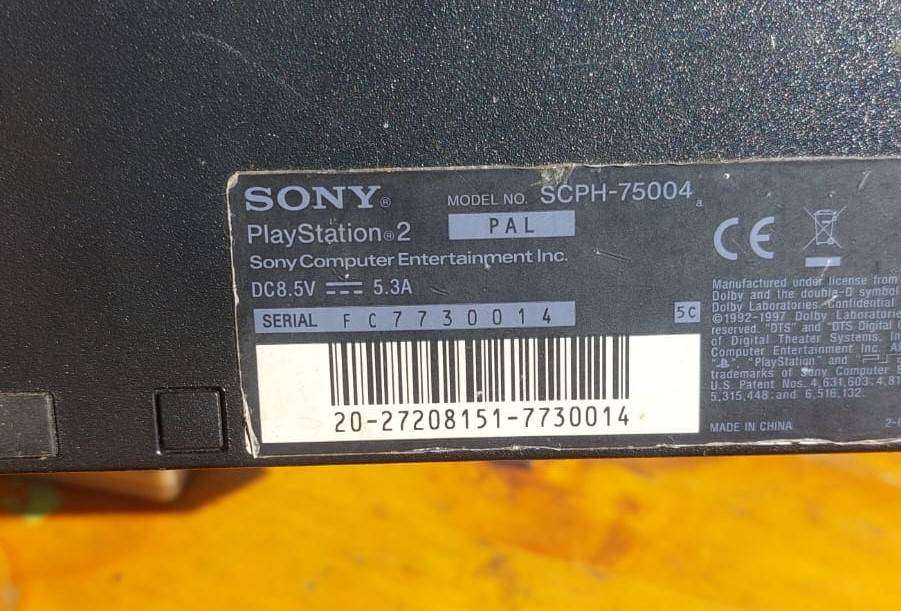 PS 2 Slim SCPH-75004 Console with Dual Shock Controller  Madagascar Game - Tested and Working Well!