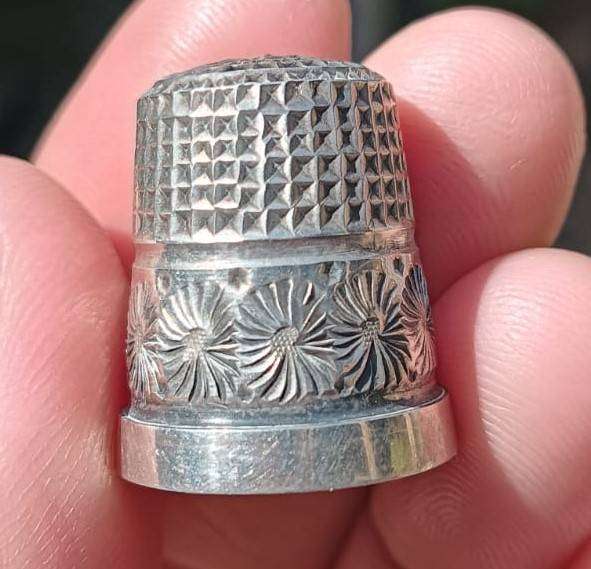 Sterling Silver Thimble Size 10 Charles Horner 1902 Chester Weight 4.71g