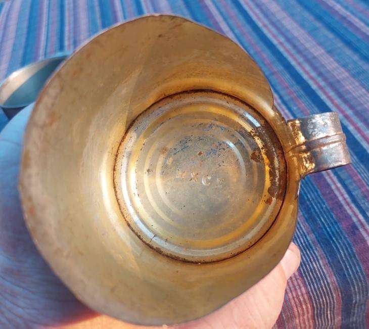 Antique Steel Cup, Scoop and Shaker - Rarely Seen Items Nowadays